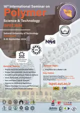 پوستر شانزدهمین سمینار بین المللی علوم و تکنولوژی پلیمر (ISPST ۲۰۲۴)
