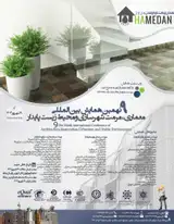 پوستر نهمین همایش بین المللی معماری، مرمت شهرسازی و محیط زیست پایدار