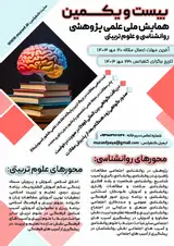 پوستر بیست و یکمین همایش ملی علمی پژوهشی روانشناسی و علوم تربیتی