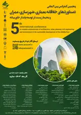 پوستر پنجمین کنفرانس بین المللی دستاوردهای خلاقانه معماری، شهرسازی، عمران و محیط زیست در توسعه پایدار خاورمیانه