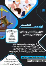 پوستر نوزدهمین کنفرانس ملی حقوق، علوم اجتماعی و انسانی، روانشناسی و مشاوره