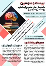 پوستر بیست و سومین همایش ملی علمی پژوهشی روانشناسی و علوم تربیتی