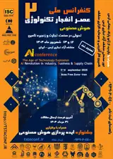 پوستر دومین کنفرانس ملی عصر انفجار تکنولوژی؛ هوش مصنوعی، تحولی در صنعت، تجارت و زنجیره تامین