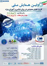 پوستر اولین کنفرانس ملی کاربرد هوش مصنوعی در روان شناسی و آموزش ویژه