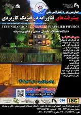 پوستر چهارمین دوره کنفرانس ملی پیشرفت های فناورانه در فیزیک کاربردی