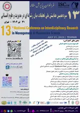 سیزدهمین همایش ملی تحقیقات میان رشته ای در مدیریت و علوم انسانی