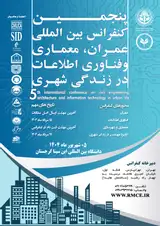 پوستر پنجمین کنفرانس بین المللی عمران، معماری و فناوری اطلاعات در زندگی شهری