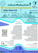 پوستر هفتمین کنفرانس بین المللی مطالعات مدیریت، فرهنگ و هنر