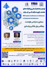 پوستر نهمین همایش پیشرفت های معماری سازمانی ایران