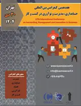 پوستر هفدهمین کنفرانس بین المللی حسابداری، مدیریت و نوآوری در کسب و کار