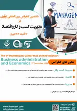 پوستر ششمین کنفرانس بین المللی نوآوری در مدیریت کسب و کار و اقتصاد