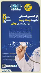 پوستر دوازدهمین همایش مدیریت ریسک و بیمه با رویکرد بیمه های درمان