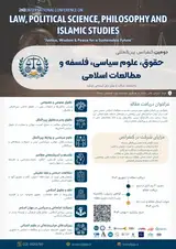 پوستر دومین کنفرانس بین المللی حقوق، علوم سیاسی، فلسفه و مطالعات اسلامی