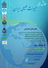 پوستر همایش ملی میراث طبیعی ایران