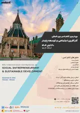 پوستر چهارمین کنفرانس بین المللی کارآفرینی اجتماعی و توسعه پایدار