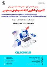 پوستر دومین همایش بین المللی مطالعات نوین در کامپیوتر، فناوری اطلاعات و هوش مصنوعی