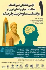 پوستر اولین همایش بین المللی مطالعات میان رشته ای نوین در روانشناسی، علوم تربیتی و فرهنگ