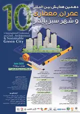 پوستر دهمین همایش بین المللی عمران، معماری و شهر سبز پایدار