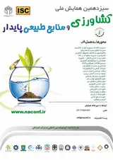 پوستر سیزدهمین همایش ملی کشاورزی و منابع طبیعی پایدار