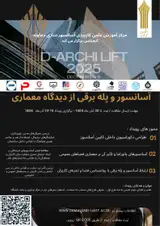 پوستر آسانسور و پله برقی از دیدگاه معماری