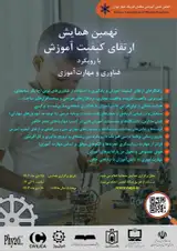 پوستر نهمین همایش ملی ارتقای کیفیت آموزش با رویکرد فناوری و مهارت آموزی