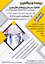 پوستر بیست و یکمین کنفرانس ملی پژوهش های نوین در تعلیم و تربیت، روانشناسی، فقه و حقوق و علوم اجتماعی