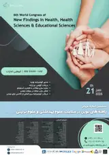 پوستر ششمین کنگره جهانی یافته های نوین در سلامت، علوم بهداشتی و علوم تربیتی