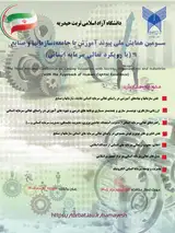 پوستر سومین همایش ملی: پیوند آموزش با جامعه، سازمانها و صنایع ( با رویکرد تعالی سرمایه انسانی)