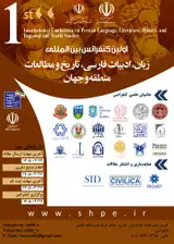پوستر اولین کنفرانس بین المللی زبان، ادبیات فارسی، تاریخ و مطالعات منطقه و جهان