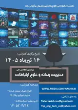 پوستر چهارمین کنفرانس ملی مدیریت رسانه و علوم ارتباطات