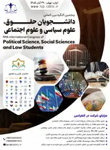 پوستر پنجمین کنگره بین المللی دانشجویان حقوق، علوم سیاسی و علوم اجتماعی