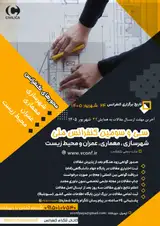 پوستر سی و سومین کنفرانس ملی شهرسازی ،معماری ،عمران و محیط زیست