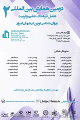پوستر دومین همایش بین المللی تعامل فرهنگ، تعلیم وتربیت وروان شناسی نوین درجهان امروز