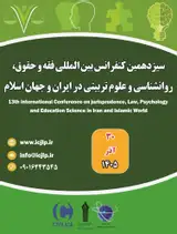 پوستر سیزدهمین کنفرانس بین المللی فقه، حقوق، روانشناسی و علوم تربیتی در ایران و جهان اسلام
