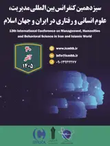پوستر سیزدهمین کنفرانس بین المللی مدیریت، علوم انسانی و رفتاری در ایران و جهان اسلام