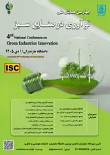 پوستر چهارمین همایش ملی نوآوری در صنایع سبز