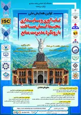 پوستر اولین همایش ملی تاب آوری و پایداری محیط انسان ساخت با رویکرد مدیریت منابع