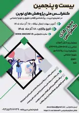 پوستر بیست و پنجمین کنفرانس ملی پژوهش های نوین در تعلیم و تربیت، روانشناسی، فقه و حقوق و علوم اجتماعی