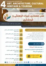 پوستر چهارمین کنفرانس بین المللی هنر، معماری، میراث فرهنگی و گردشگری