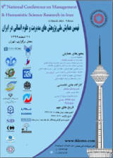 پوستر نهمین همایش ملی پژوهش های مدیریت و علوم انسانی در ایران
