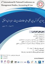 پوستر چهارمین کنفرانس بین المللی و ملی مطالعات مدیریت، حسابداری و حقوق