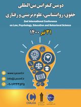 پوستر دومین کنفرانس بین المللی حقوق، روانشناسی، علوم تربیتی و رفتاری