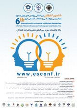 پوستر ششمین کنفرانس بین المللی پژوهش های نوین درحوزه مشاوره، علوم تربیتی و روانشناسی ایران