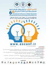 پوستر ششمین کنفرانس بین المللی پژوهش های نوین درحوزه مشاوره، علوم تربیتی و روانشناسی ایران