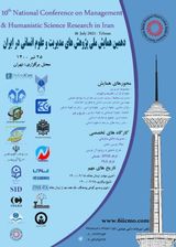 پوستر دهمین همایش ملی پژوهش های مدیریت و علوم انسانی در ایران