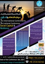 پوستر سومین همایش ملی و اولین همایش بین المللی"سرمایه اجتماعی و تاب آوری"