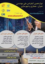 پوستر دوازدهمین  کنفرانس ملی مهندسی عمران، معماری و شهرسازی