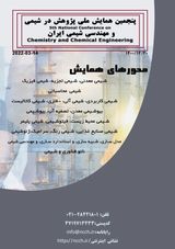 پوستر پنجمین همایش ملی مهندسی شیمی و مهندسی شیمی ایران