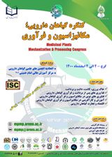 پوستر کنگره گیاهان دارویی؛ مکانیزاسیون و فرآوری