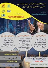 پوستر سیزدهمین کنفرانس ملی مهندسی عمران، معماری و شهرسازی